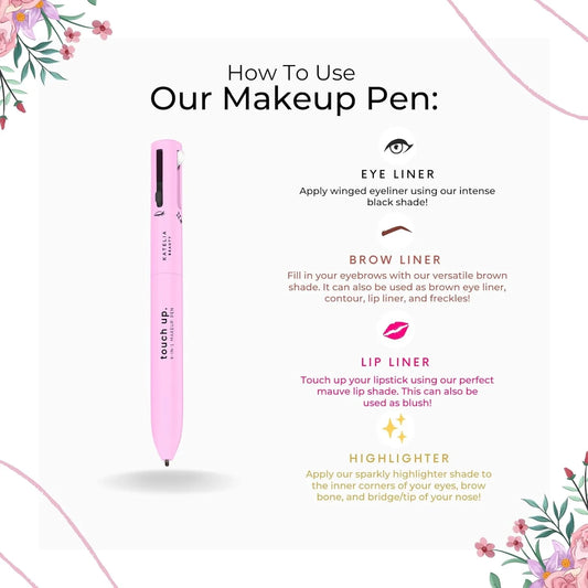 4 in 1 Makeup Pen (Eyeliner, Brow Liner, Lip Liner & Highlighter)